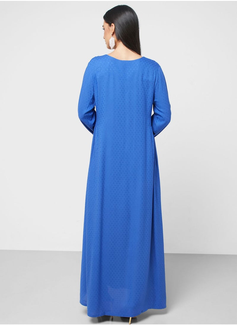 KASHKHA - Embroidered Knitted Jalabiya - Image 1