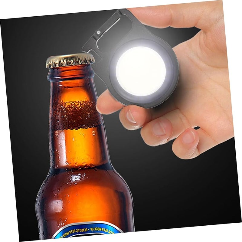3Pcs Rechargeable LED Keychain Flashlight Lantern For Outdoor Camping Emergency Light - Image 4