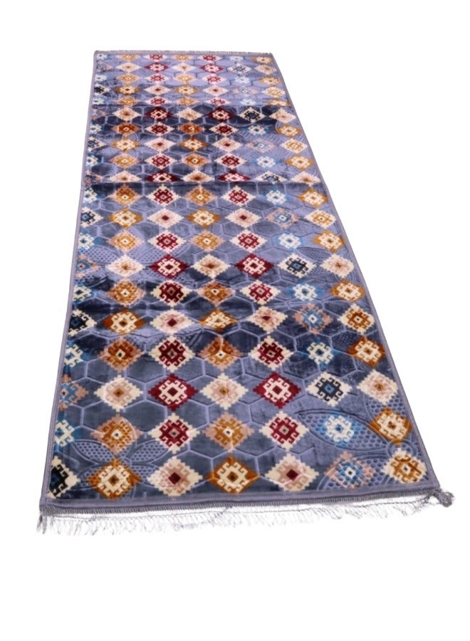 SMART HOME Indoor home carpet, anti-slip, velvet, soft to the touch and characterized by a luxurious modern design and bright colours, ceramic carpets for the living room, hallway, corridors and various places  - Image 1