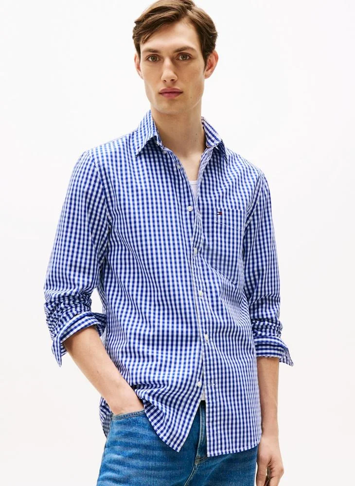 TOMMY HILFIGER Regular Fit Poplin Gingham Shirt