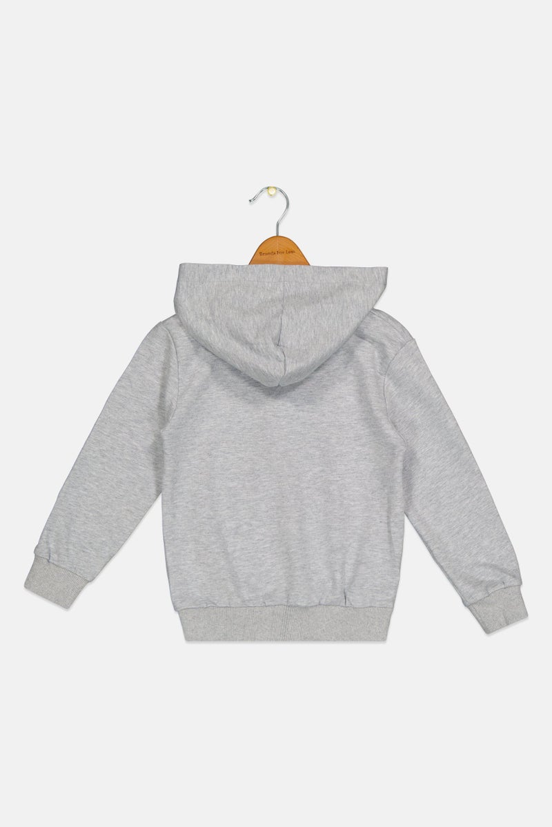 Disney x Micky And Friends Kids Boy Long Sleeve Hoodies, Heather Grey - Image 3