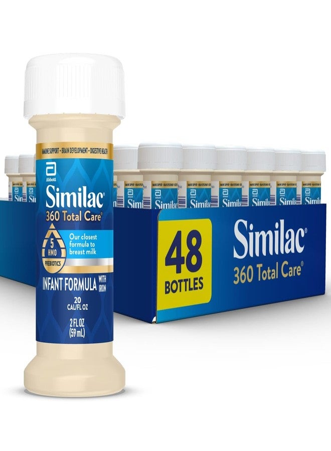 Similac حليب الأطفال سيميلاك 360 رعاية شاملة، يحتوي على 5 هيمو بروبيوتيك، أقرب مزيج بروبيوتيك لحليب الأم، غير معدل وراثيًا، حليب أطفال، جاهز للاستخدام، زجاجة سعة 2 أونصة سائلة، عبوة من 48 - Image 1