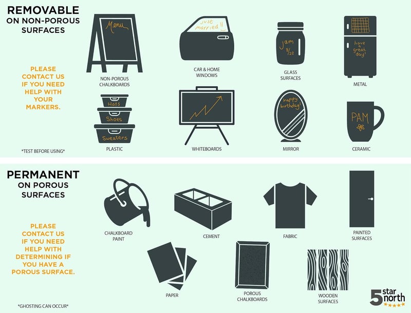 Bandle B. Chalk Markers - 8 Vibrant, Erasable, Non-Toxic, Water-Based, Reversible Tips, For Kids & Adults For Glass Or Chalkboard Markers For Businesses, Restaurants, Liquid Chalk Markers (Vibrant 6Mm) - Image 4