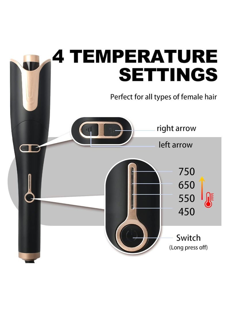 TIGER Automatic Ceramic Hair Curler for Curly Hair – 360° Rotation, Multi-Speed Settings, Ceramic Technology for Smooth & Long-Lasting Curls – Professional Curling Iron (DX1354) - Image 2