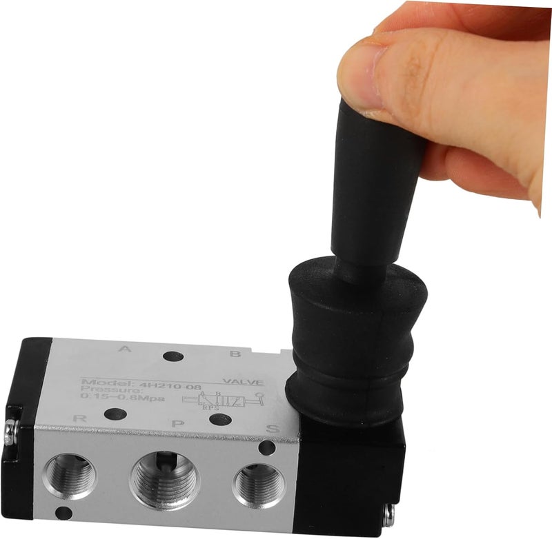 VOSAREA Pneumatic Hand Lever Control Valve Manual Operation for Air Cylinder and Mechanical Equipment - Image 2