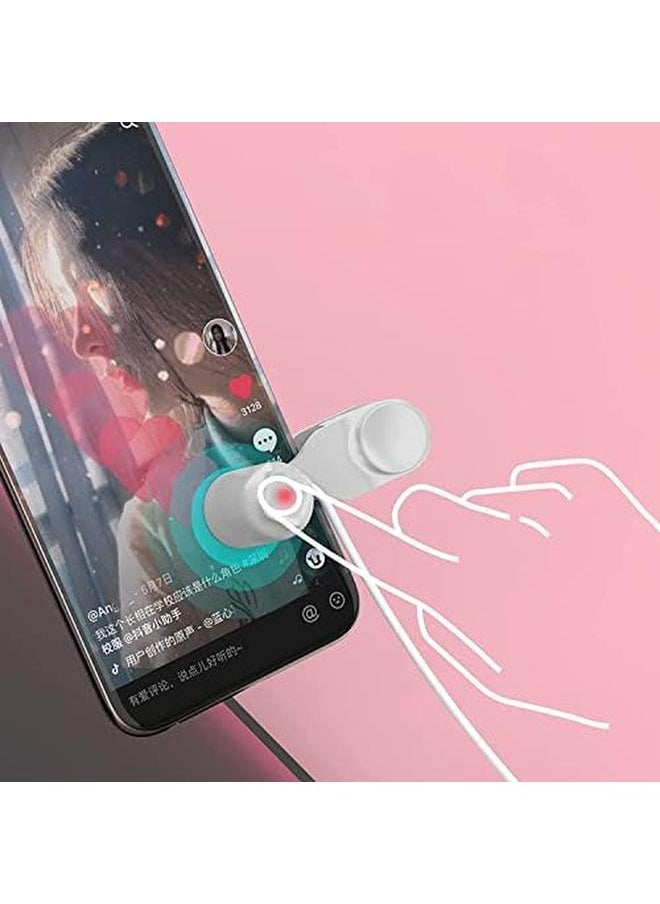 erorex - Auto Clicker Device For Mobile Phone And Tablet Computer Screen Simulated Finger Clicking Usb Simulator For Gaming Shopping Giving A Like In Tiktok Lightning Deal Live Broadcasts White - Image 1