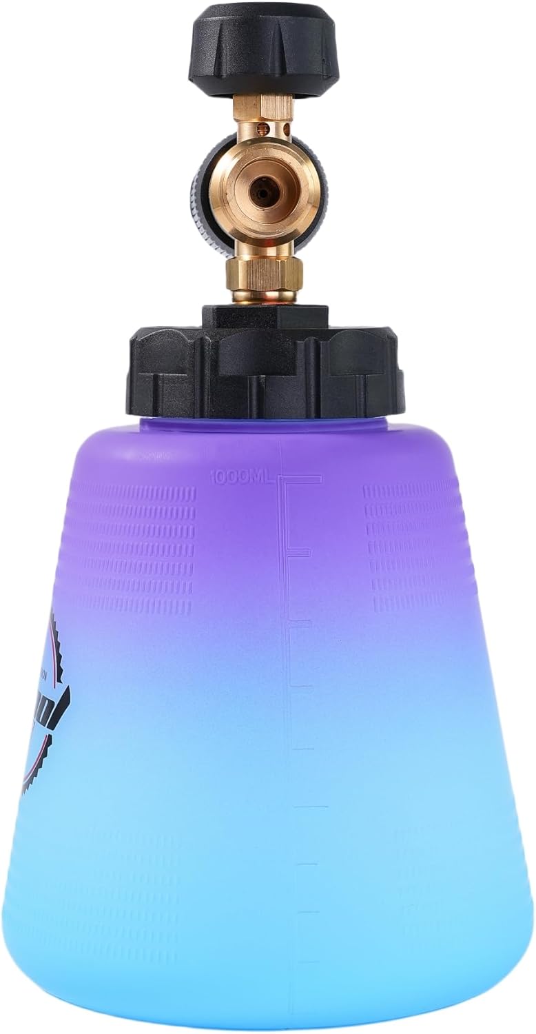 Tucool Racing Foam Cannon with 1/4 inch Quick Connector, Pressure Washer Snow Foam Lance for Karcher K1700 K1800 K1900 (1/4" Quick Connect Violet) High precision lightweight material - Image 3