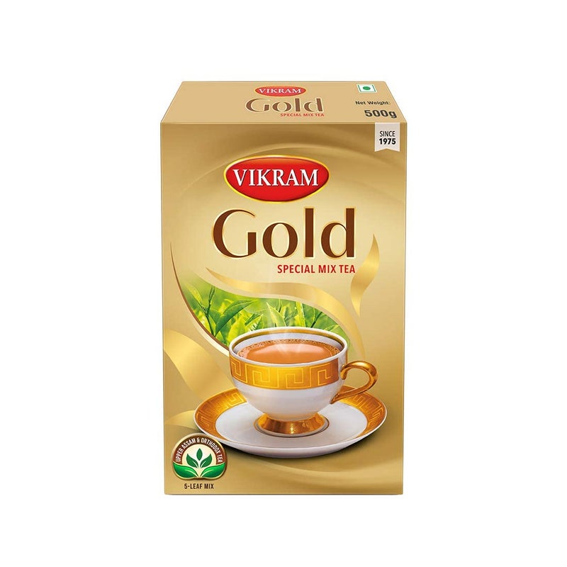 Vikram Tea Combo (Pack of 2) - Vikram Gold Special Mix Tea (Box) - 500gm | Vikram Kavach Immunity Booster Tea (Box) - 250gm - Image 4