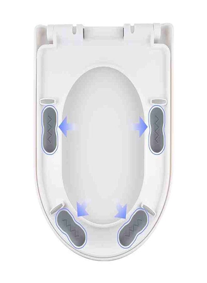 Quupy 8PCS Toilet Seat BumpersToilet Lid Seat Buffer Spacers with Strong Adhesive Universal Toilet Seat Buffer Toilet Lid Rubber Bumpers Each One with 2 Thickness TPE Pads(2 Heights) Used for Home Hotel - Image 4