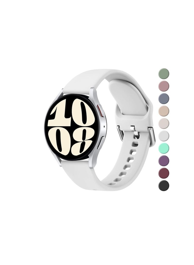 Silicone Buckle Band 20MM Strap For Samsung Gear Sport/Watch 6/5/4 40mm 44mm/Watch 6 Classic 43mm 47mm/Watch 5 Pro/S2 classic/active 2 40mm 44mm/Amazfit GTS 2/2e/3/4/2 3 4 mini/Bip 3/3 Pro