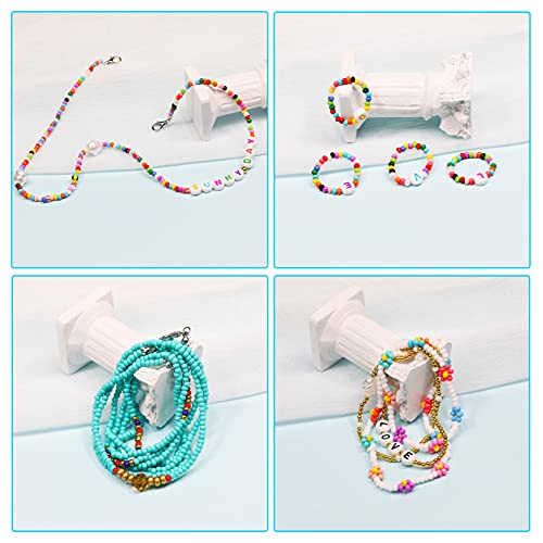 BALABEAD 3mm Round Size Almost Uniform Seed Beads, About 9600pcs in Box 24 Multicolor Assortment Size 8/0 Glass Seed Beads for Jewelry Making(400pcs/Color, 24 Colors) - Image 5