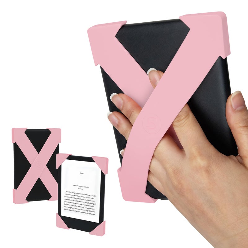 Strapsicle حزام يد Strapsicle لأجهزة Kindle وKobos - يناسب Paperwhite Gen 11/12 (6.8 بوصة/7 بوصة)، الإصدار المميز - Colorsoft - عبوتان - كبير - أحمر الخدود - Image 1