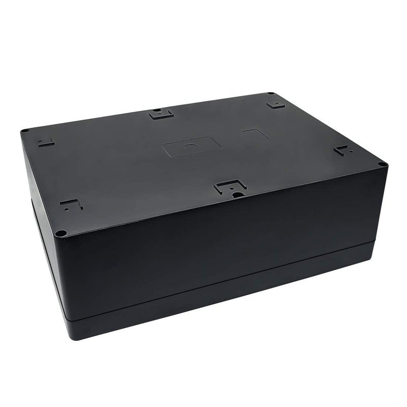 LeMotech صندوق مشروع LeMotech من بلاستيك ABS مقاوم للماء والغبار IP65 صندوق تقاطع كهربائي خارجي للإلكترونيات باللون الأسود 11.41" × 8.26" × 3.93" (290 × 210 × 100 مم) - Image 5