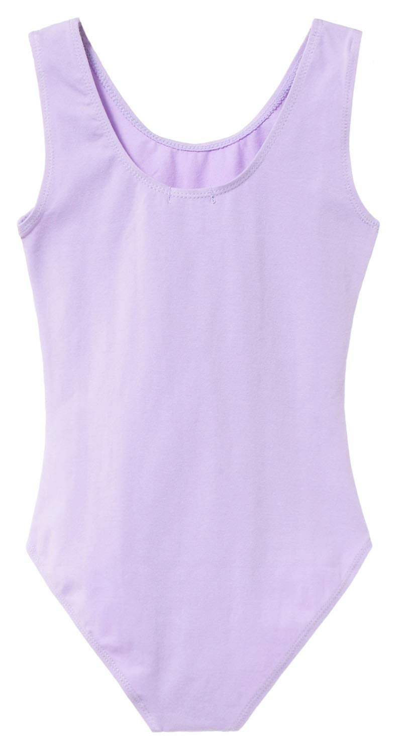 MdnMd Tank Mesh Cross Front Gymnastic Ballet Dance Leotard for Toddler Girls (Purple, Age 4-6 / 4t,5t) - Image 2