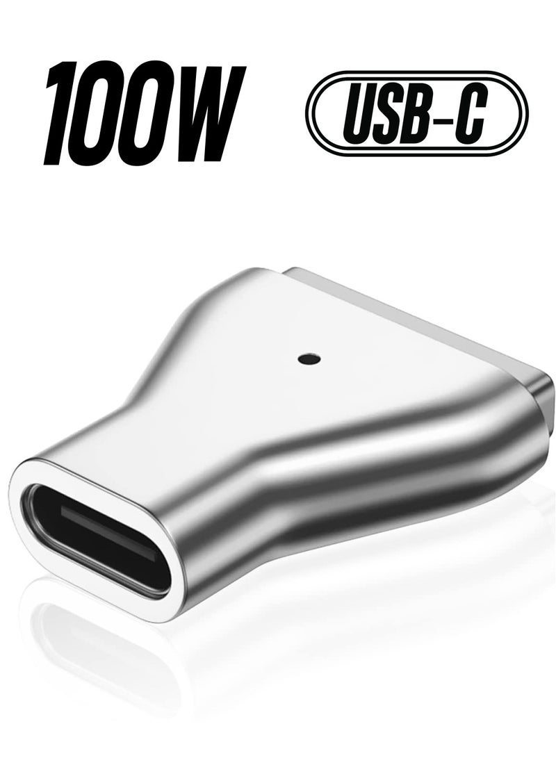 erorex USB C to Magnetic T-Tip Adapter, Type-C to Magnetic 2 T-Head PD 100W Power Fast Charging Converter for 2013-2015 MacBook Pro Air - Image 1