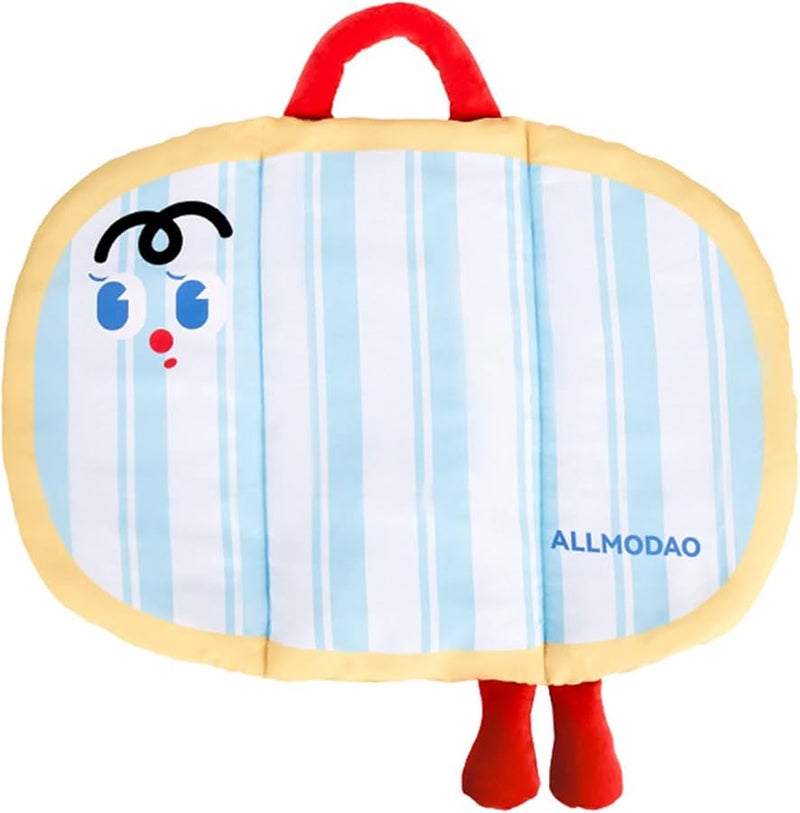 سرير تبريد للحيوانات الأليفة قابل للطي حصيرة حرير جليدي مقاس متوسط للكلاب والقطط وسادة نوم مريحة - Image 2