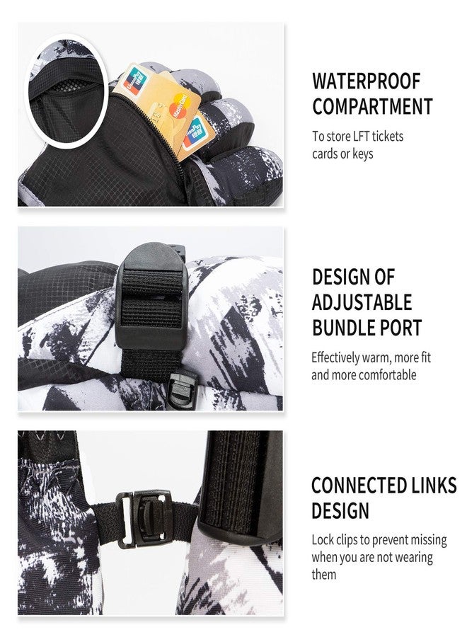 BOSONER Ski Snowboard Gloves - Waterproof Winter Warm Gloves with Touchscreen for Men, Women, Kids Skiing and Snowboarding - Image 4