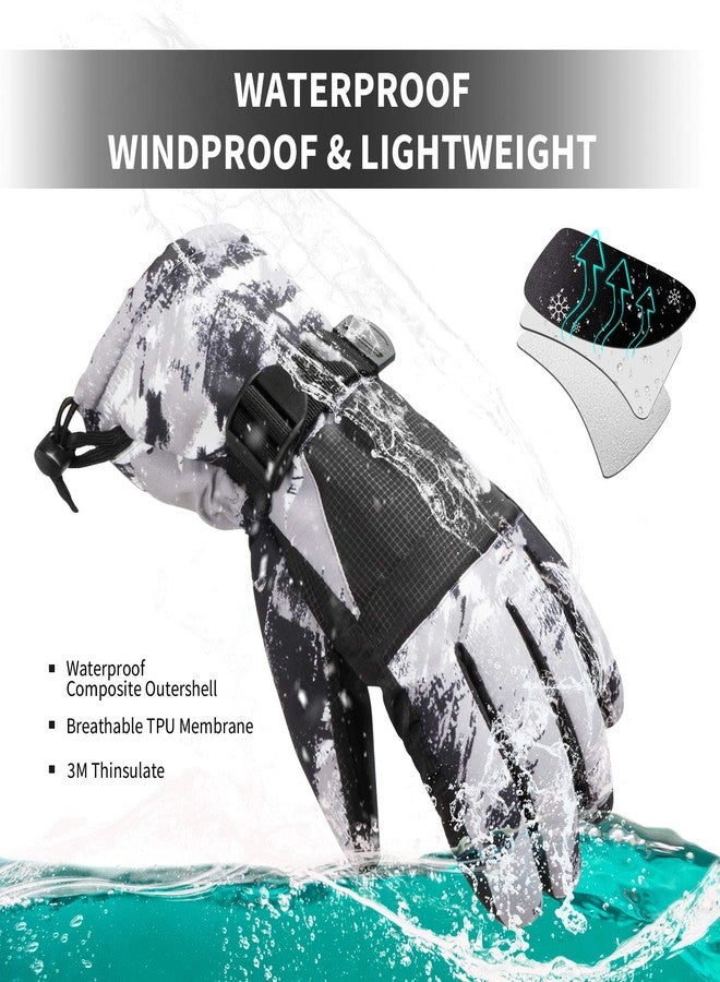BOSONER Ski Snowboard Gloves - Waterproof Winter Warm Gloves with Touchscreen for Men, Women, Kids Skiing and Snowboarding - Image 3
