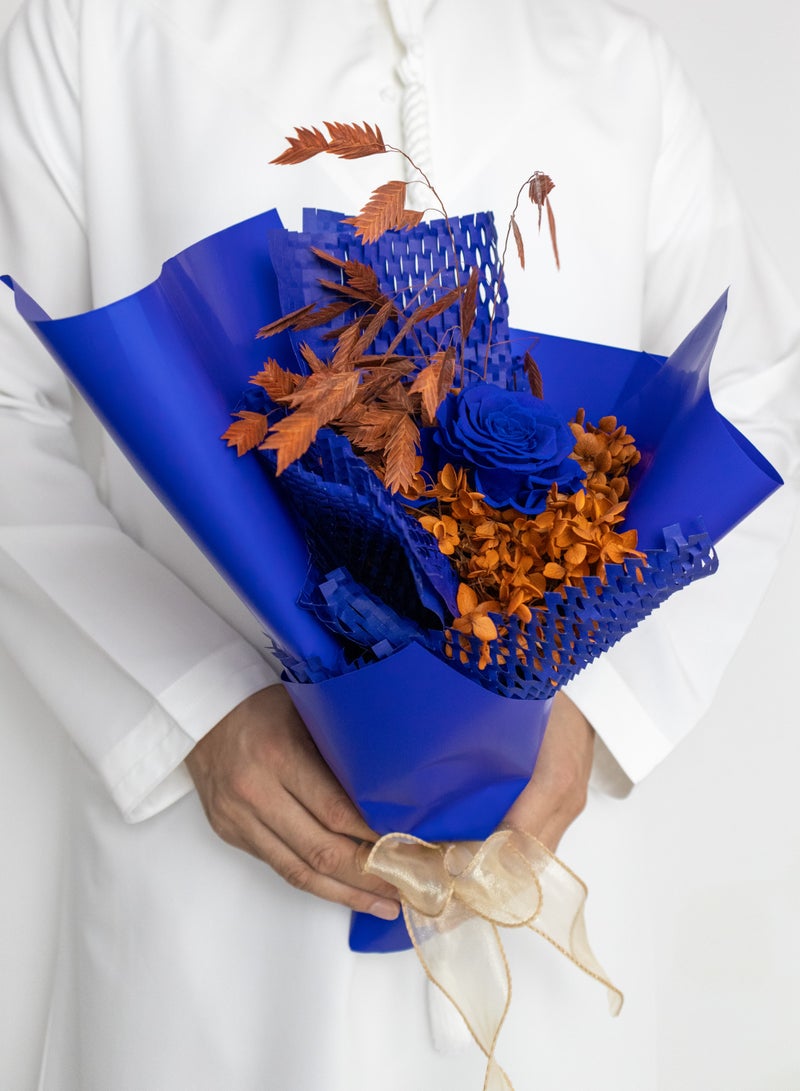 Forever Rose Royal Blue mini bouquet