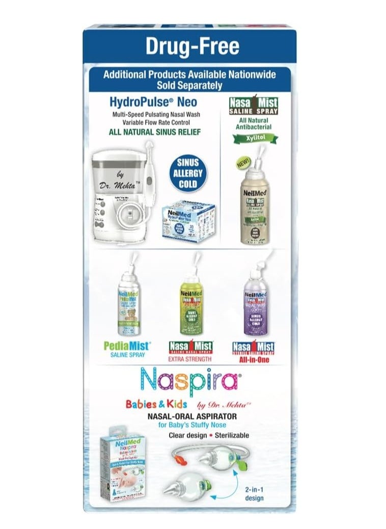 NeilMed - NeilMed Sinus Rinse All Natural Relief Premixed Refill Packets 100 Count (Pack of 1) - Image 1