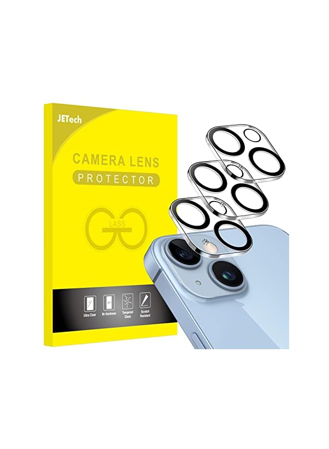 Jetech Camera Lens Protector for iPhone 14 6.1-Inch and iPhone 14 Plus 6.7-Inch, 9H Tempered Glass, Anti-Scratch, Case Friendly, Does Not Affect Night Shots, HD Clear, 3-Pack - Image 2
