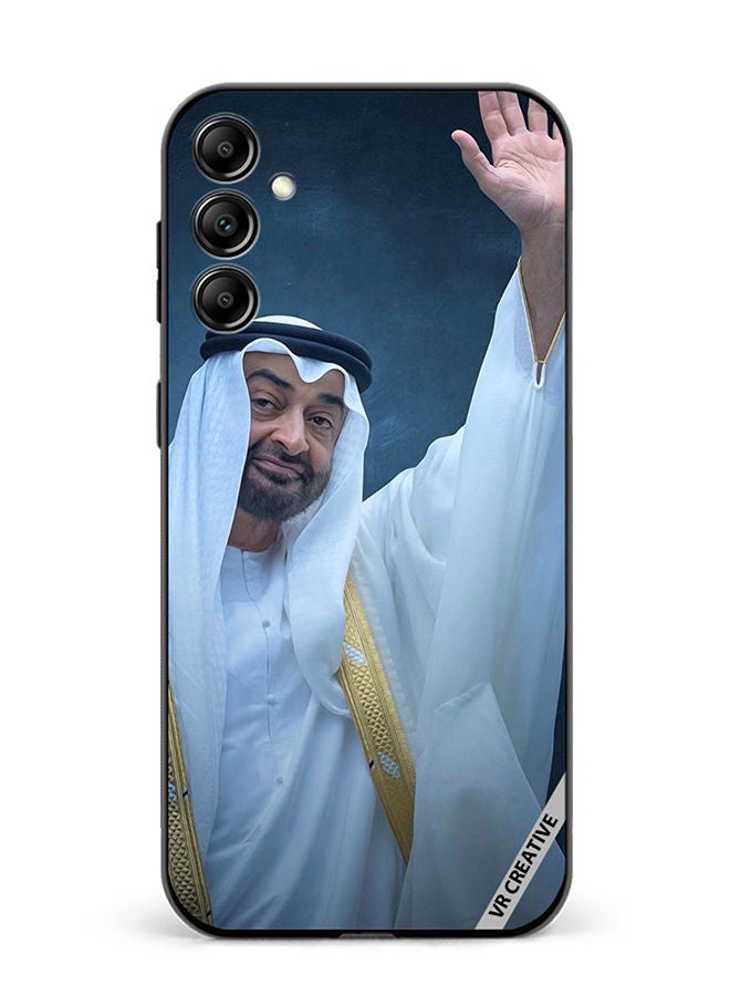 VR CREATIVE غطاء حماية لهاتف سامسونج جالاكسي M54 بتصميم الشيخ محمد بن زايد آل نهيان متعدد الألوان - Image 1