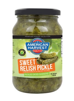 American Harvest Sweet Relish Gherkins Diced 710g  - Image 1