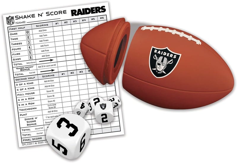 Master Pieces NFL Shake N' Score Travel Dice Game - Image 2