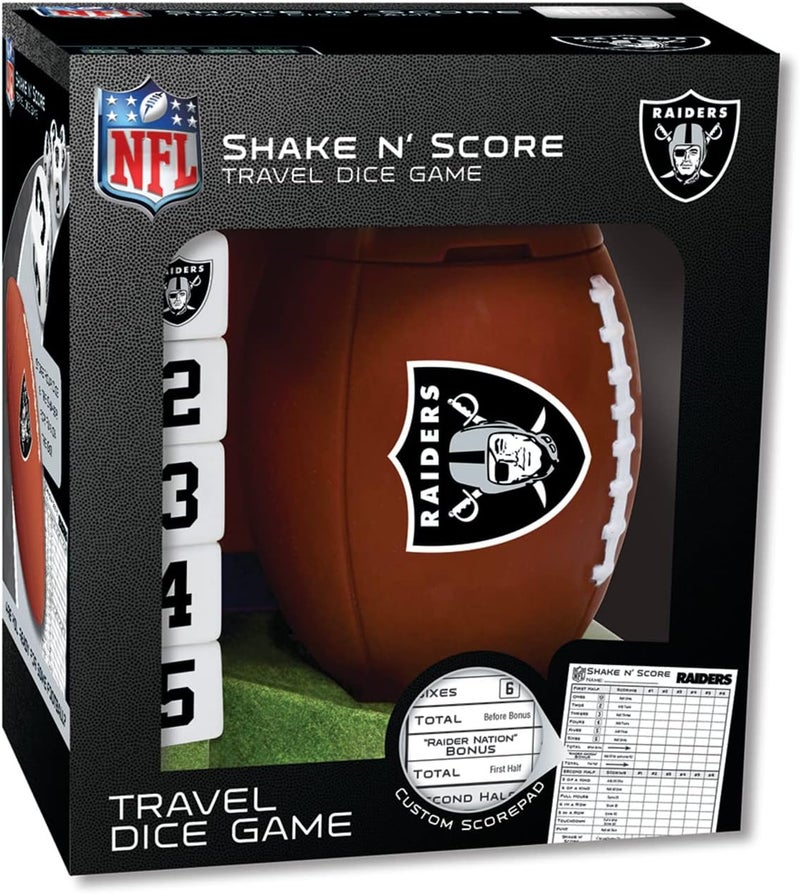 Master Pieces NFL Shake N' Score Travel Dice Game - Image 1