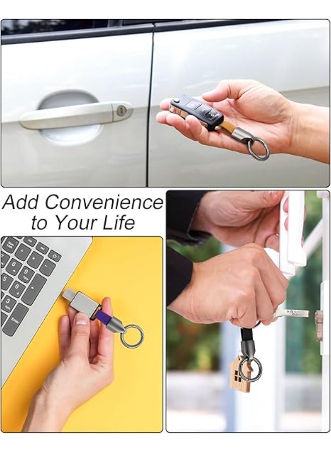 Car Key Chain Ring Clip, Small Key Fob Accessory with Keyrings Zinc Alloy Buckle - Image 5