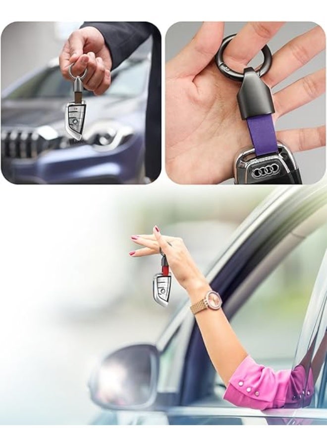 Car Key Chain Ring Clip, Small Key Fob Accessory with Keyrings Zinc Alloy Buckle - Image 3