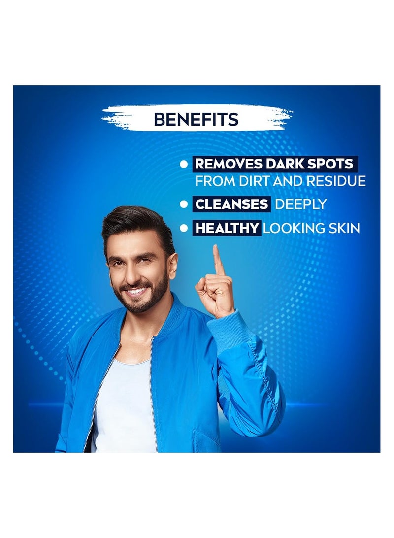 نيفيا غسول الوجه للرجال، تقليل البقع الداكنة، لبشرة نظيفة وصافية مع تأثير فيتامين C 10x، 100 جم - Image 3