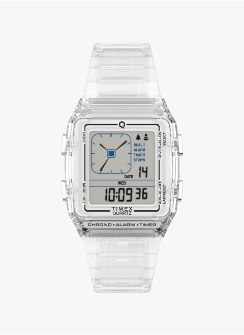 Timex Q LCA Transparent Crystal TW2W45200 Unisex Watch