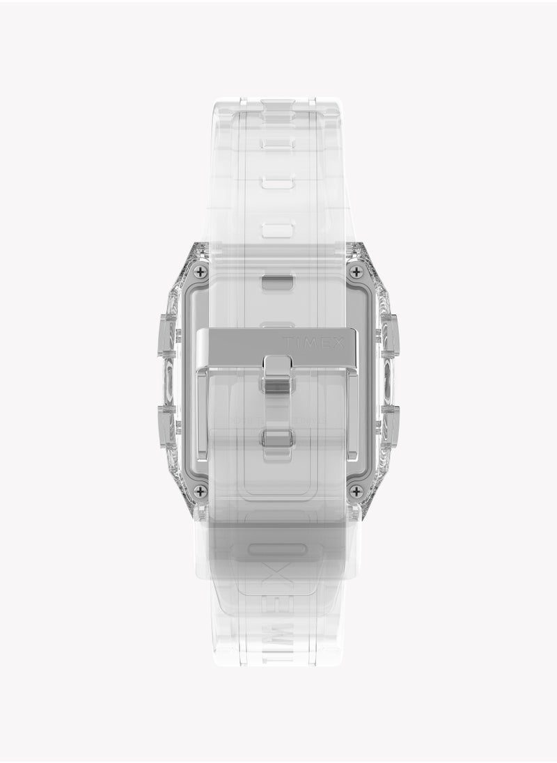 TIMEX - Timex Q LCA Transparent Crystal TW2W45200 Unisex Watch - Image 1