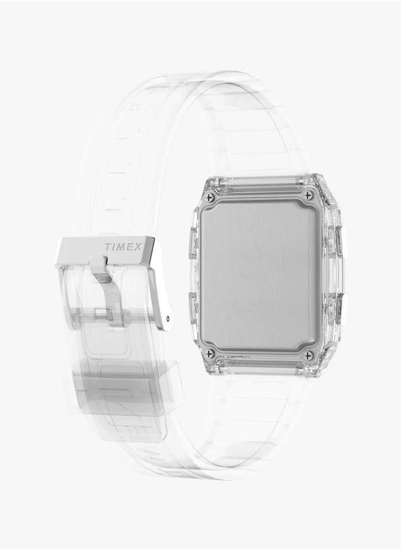 TIMEX - Timex Q LCA Transparent Crystal TW2W45200 Unisex Watch - Image 1