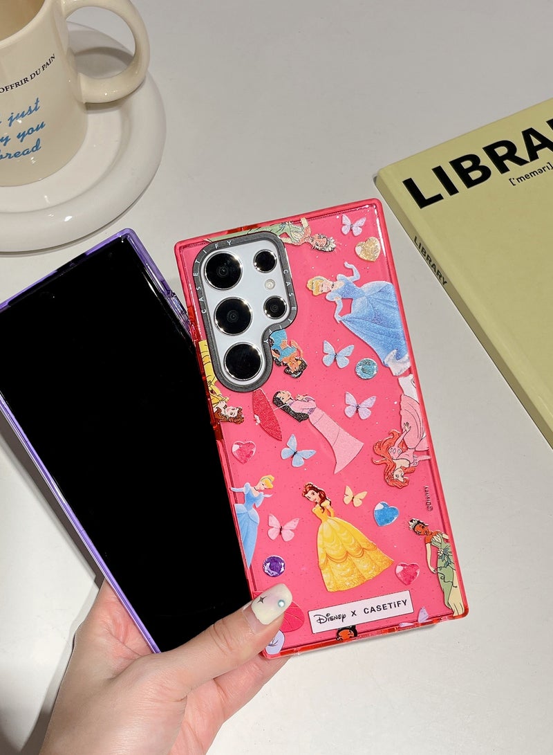 Casetify Samsung Galaxy S24 Ultra - Enchanted Princess Sparkle Series Case in Festive Fuchsia - Image 3