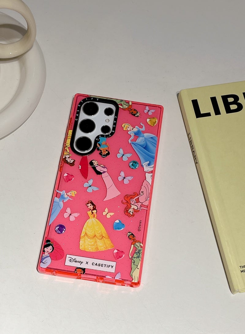 Casetify Samsung Galaxy S24 Ultra - Enchanted Princess Sparkle Series Case in Festive Fuchsia - Image 2