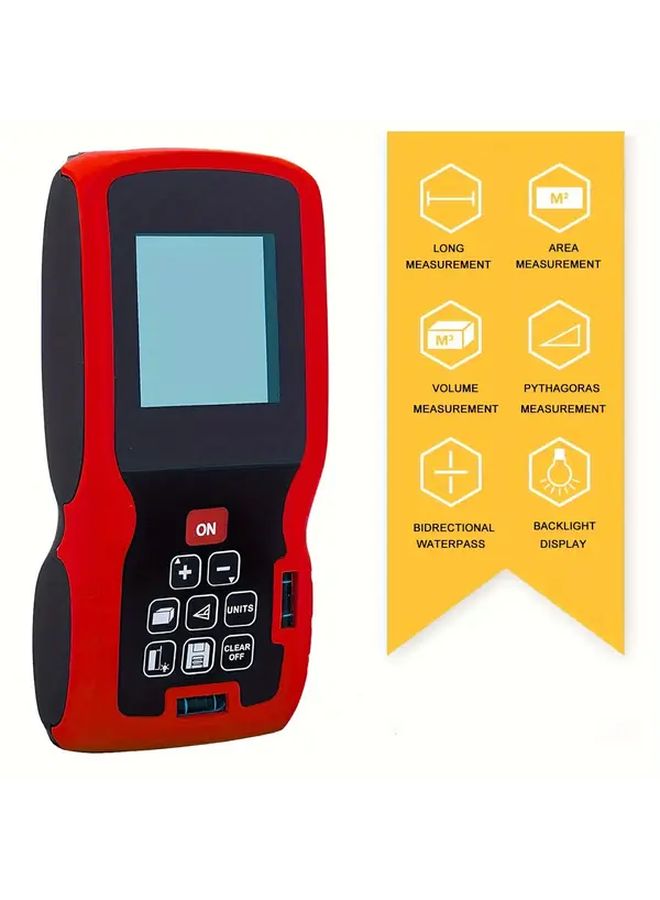 40m Digital Laser Tape Measure Electronic Angle Sensor LCD Display Area Volume - Image 5