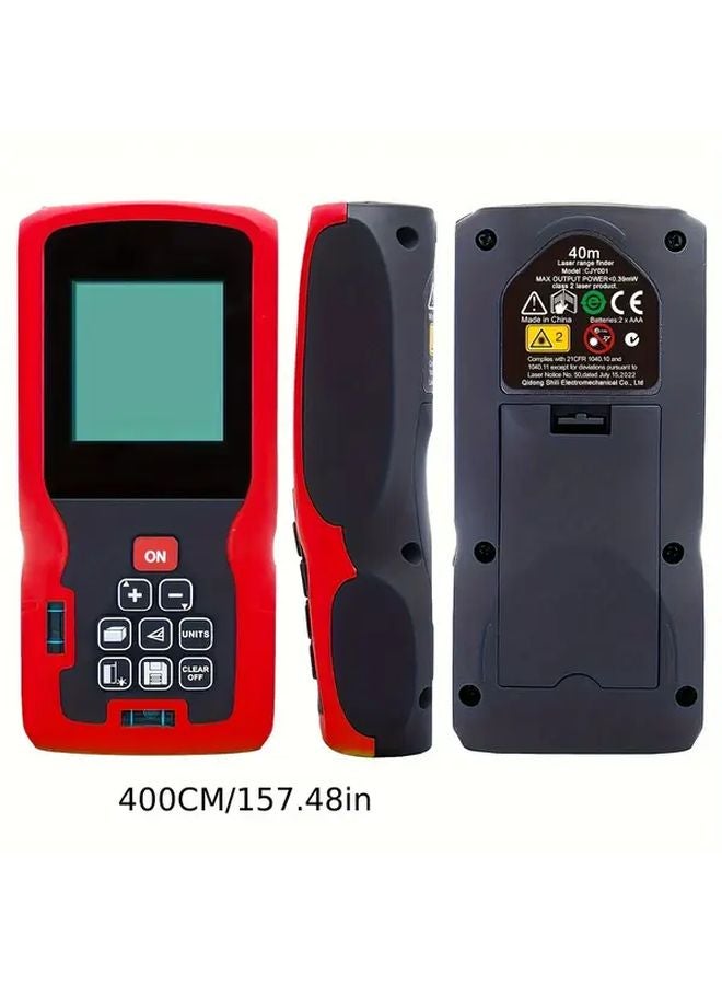 40m Digital Laser Tape Measure Electronic Angle Sensor LCD Display Area Volume - Image 1