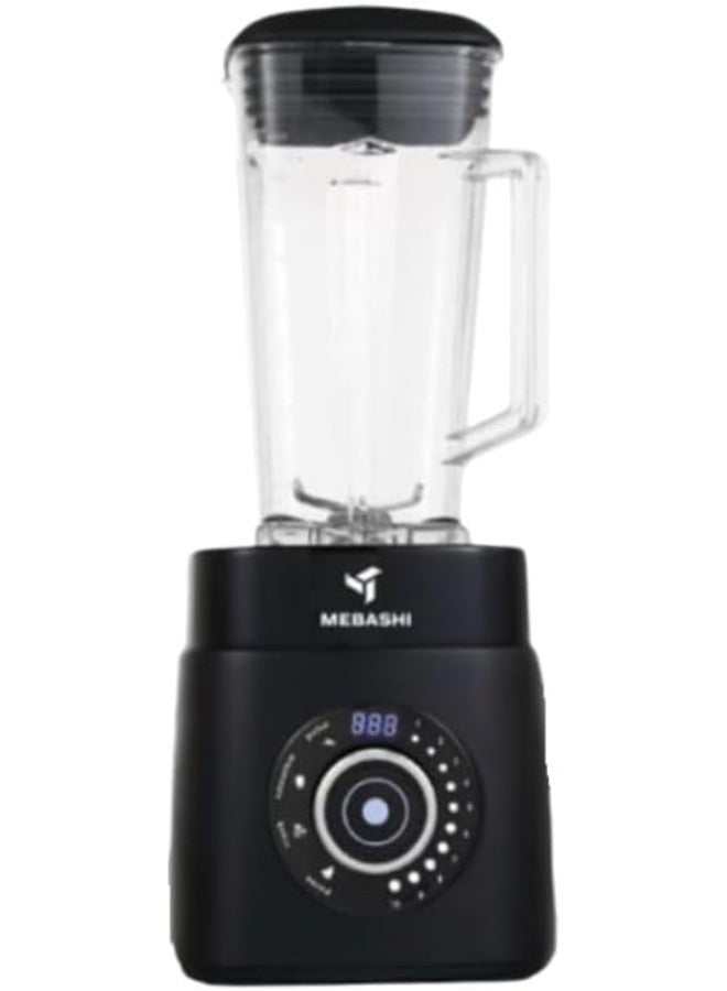 MEBASHI Digital High Speed Blender, 2L Capacity, 1500W, 10 Speeds with 4 Presets, LED Display, Black (ME-CBL3001)