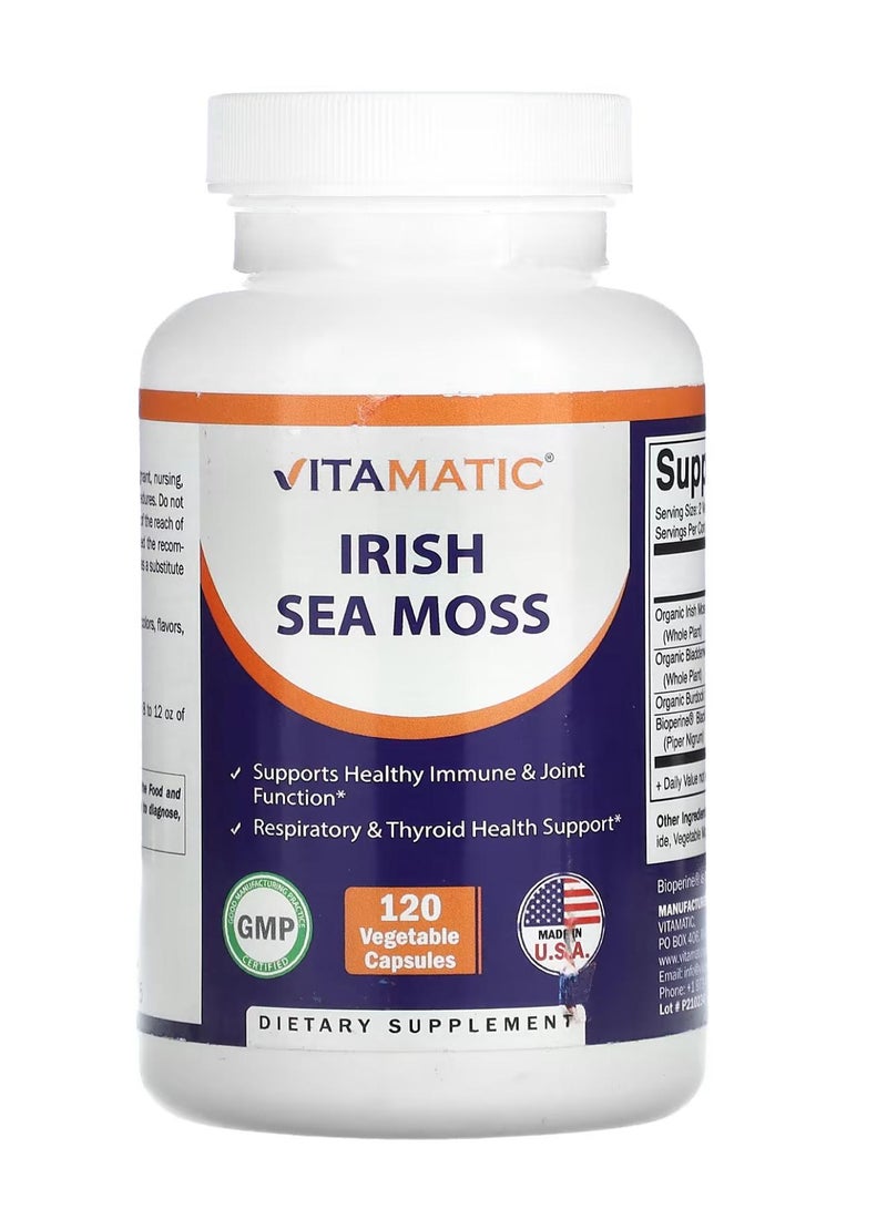 Vitamatic Irish Sea Moss 120 Vegetable Capsules