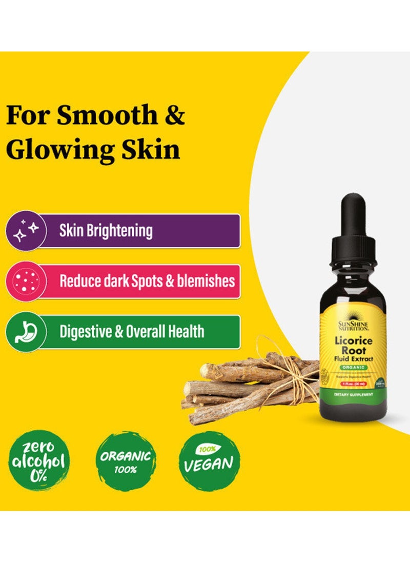 SUNSHINE NUTRITION - Licorice Root Fluid Extract 1FL OZ 30 Ml - Image 1