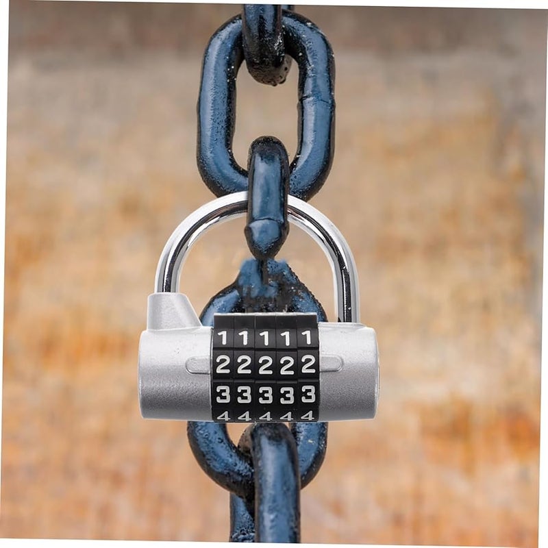 Heavy Duty Combination Padlock Easy Reset High Security Lock for Travel - Image 5