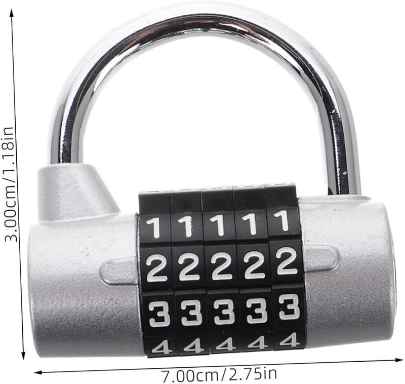 Heavy Duty Combination Padlock Easy Reset High Security Lock for Travel - Image 3