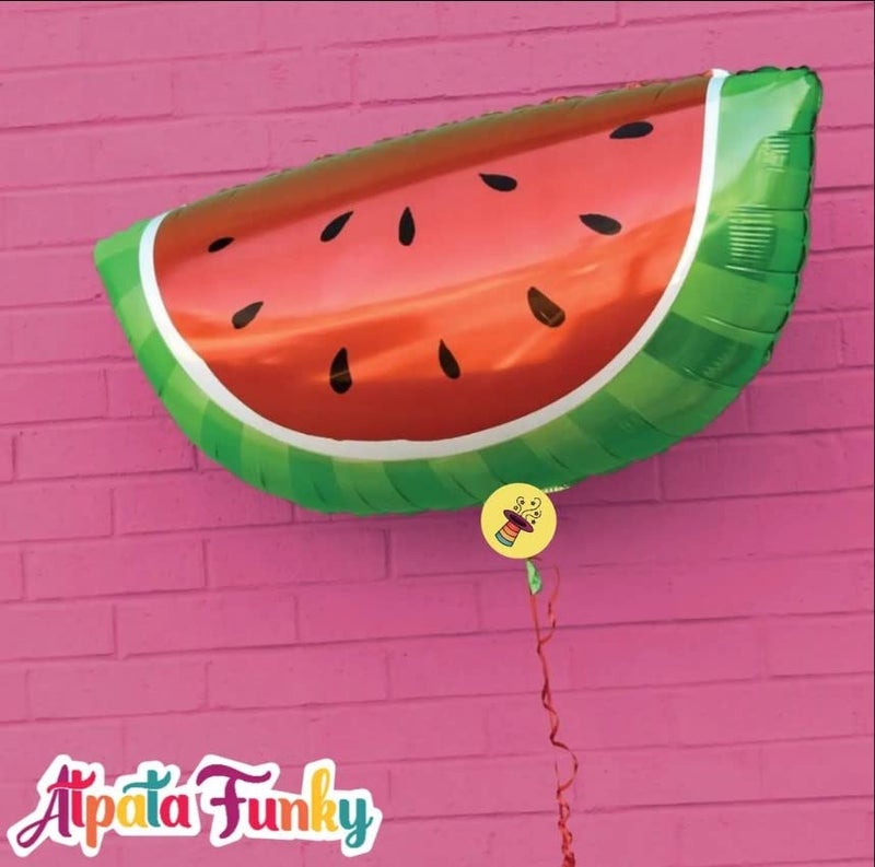 Atpata Funky 29pcs. Fruits Shape Foil Balloons Maha Combo of Sliced Orange and Watermelon with Pineapple, Banana & Grapes Fruit Shape Foil Balloons - Perfect for Summer Luau Parties and Celebrations - Image 5