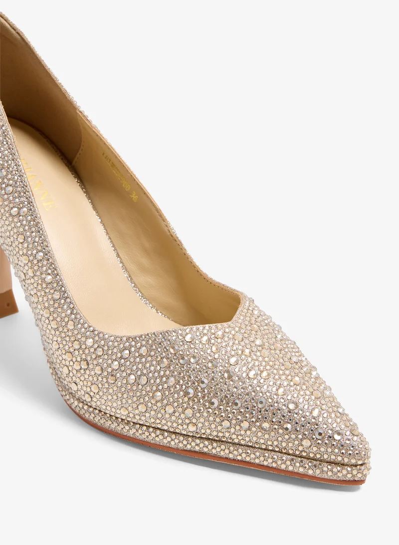 Lorianne  Hasini - Crystal Platform pumps for Women | Best Price UAE