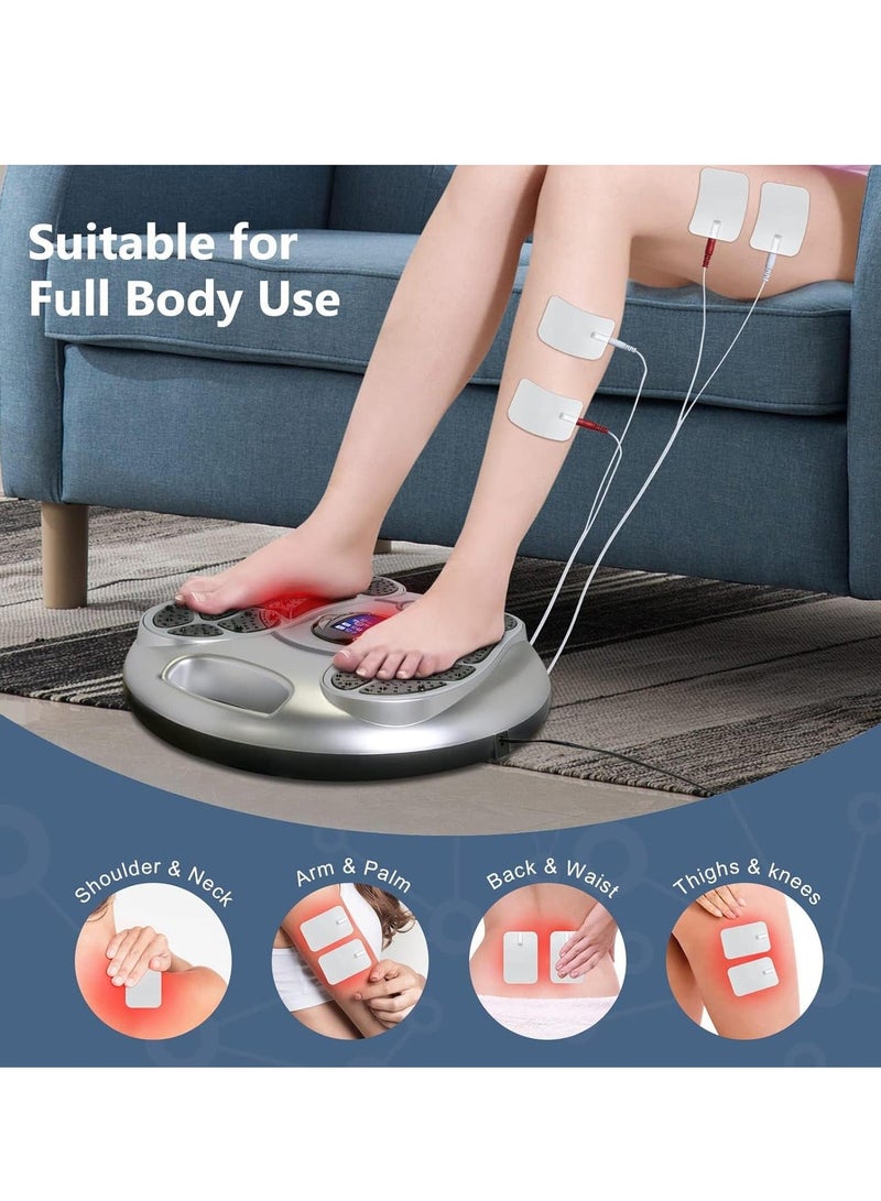 الأزرق جي دبليو EMS Foot Massager for Neuropathy, FSA HSA Approved Products, Circulation Stimulator, and Pain Relief, 25 Modes 99 Intensities, Ideal Gift Women/Men - Image 4