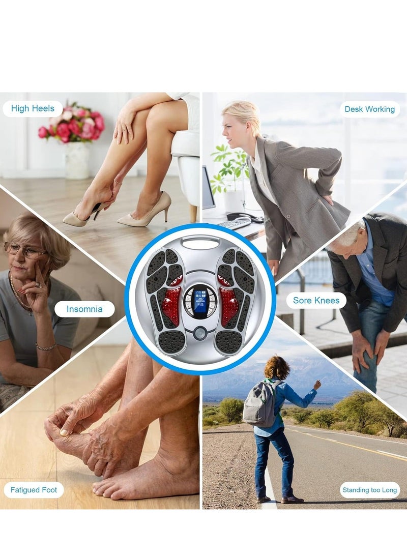 الأزرق جي دبليو EMS Foot Massager for Neuropathy, FSA HSA Approved Products, Circulation Stimulator, and Pain Relief, 25 Modes 99 Intensities, Ideal Gift Women/Men - Image 5