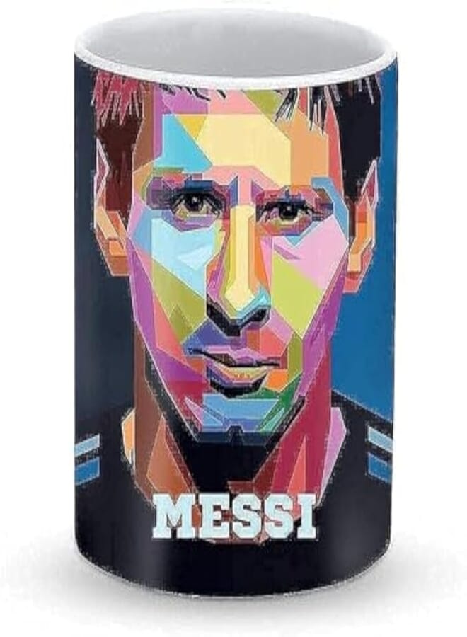 Stylizedd Mug 11oz Ceramic Mug Poly Messi
