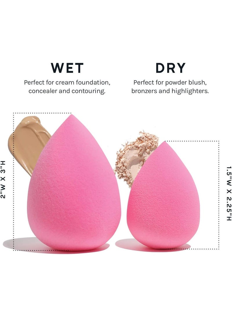 ROSE BERRY The complete 3-in-1 Rose Berry liquid blush set: long-lasting, natural-looking peachy cheeks; liquid highlighter with a sun-kissed glow; and a 4-piece beauty blender set including a fluffy brush. - Image 5